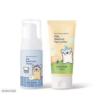 [궁중비책][궁중비책 x 몰티즈]키즈 버블 페이셜 클렌저 100ml + 키즈 모이스처 페이스 로션 80ml