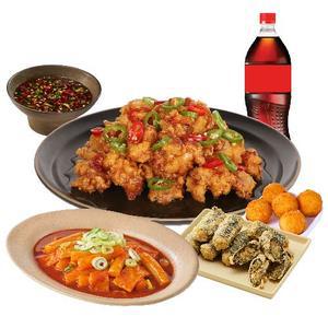 [노랑통닭] 반해줘(칼칼한청양+파송송+김말이)세트