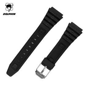 돌핀 MRP567-7 블랙 19mm 교체용 폴리 우레탄 시계밴드 시계줄 스트랩