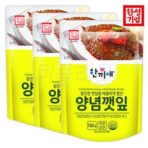 한성 한끼애 양념깻잎 150g 3개 깻잎김치