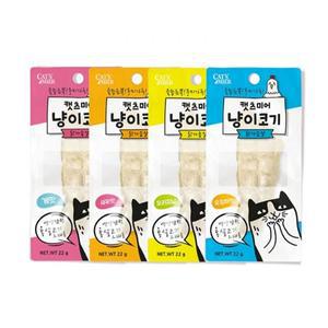 [캣츠미어] 냥이코기 24개입 고양이 통살고기 닭가슴살 새우맛 오징어맛 게맛 오리지날