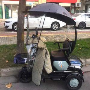 장애인 전동차 전기휠체어 삼륜 전동스쿠터 산책 4륜 자외선차단 24V 여름 카바