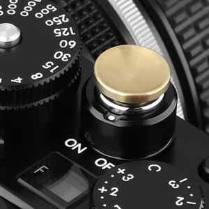 Haoge 구리 셔터 릴리스 단추 후지필름 XT5 XT50 X-Pro3 니콘 Zf DF 및 라이카 M10 M-11 오목한 표면용 12m
