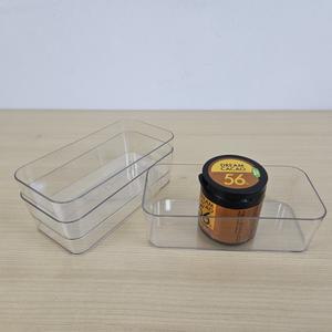화장대 직사각형 투명바스켓 책상