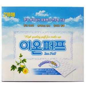 이온퍼프 음이온 천연솜 210매(1개) 화장솜
