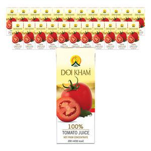 도이캄 토마토 100% 착즙 주스, 200ml, 24개