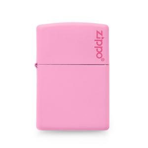 지포 ZP238ZL 클래식 핑크 매트 로고 라이터 타임메카