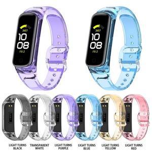 Samsung Galaxy Fit 2 SM-R220 용 투명 스포츠 스트랩 밴드 시계 교체 팔찌