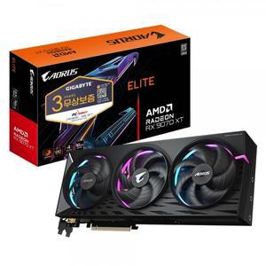 GIGABYTE AORUS 라데온 RX 9070 XT ELITE D6 16GB 피씨디렉트ㅇMMㅇ