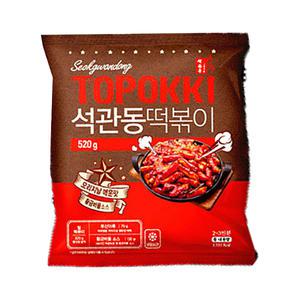 [장보기]석관동떡볶이 오리지널 매운맛 520g, 1개