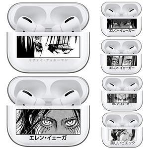 Airpods Pro 3 2 1 신게키 노 쿄진 리바이 에렌 예거 에어팟 케이스 TPU 이어폰 커버용 진격의 거인 투명