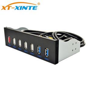 PC 데스크탑용 USB 허브 고속 체인저 커넥터, 광학 드라이브 전면 패널, 5.25 인치 19 핀-2 포트, USB3.0,