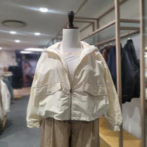 [시에로] RIB디테일 밑단 스트링 후드 점퍼 SK2JPF251