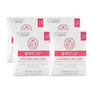 유한양행 와이즈바이옴 엘레씬 다이어트 유산균 450mg x 28캡슐 x 4박스 /An
