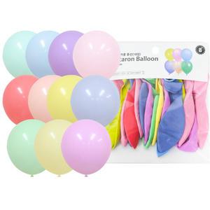 파티클럽 4000 30cm 마카롱풍선 1세트 18개 칼라 벌룬 생일 축하 이벤트 파스텔 장식