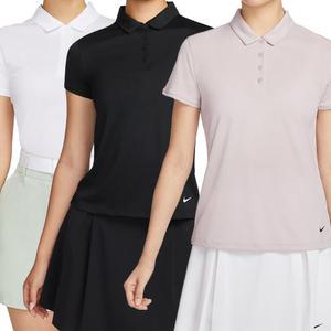 나이키 골프 여성 빅토리 솔리드 카라 반팔 티셔츠