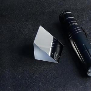 알루미늄 코팅 직각 삼각형 프리즘 25mm 외부 반사 광학 유리