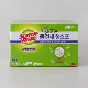 [대용량] 3M 더블액션 플러스 물걸레 청소포 대형 60매