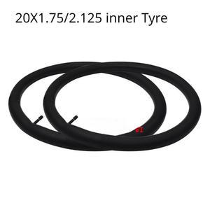 타이어 인치 20x75/1 95/2 125 20 블랙 20x1 75 Mtb 고무 튜브 내부 Bisiklet 카메라 자전거 전기 Lastik Pneu