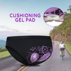 WOSAWE 여성 사이클링 속옷 3D 패딩 충격 방지 산 MTB 자전거 반바지 승마 스포츠 스타킹
