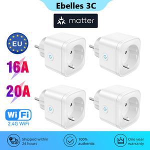 스마트 플러그 멀티탭 WIFI EU 소켓 가전 어댑터 홈킷 스마트싱스 알렉사 구글 시리 타이밍 16A 20A