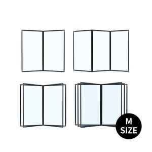 다성글로벌 이룸 책자식 투명 메뉴판 M 사이즈 4P 6P 8P 12P 색상랜덤 식당 카페