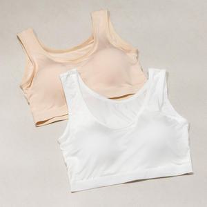 브라탑 밤부모달 노와이어 일체형패드 런닝브라 브라렛