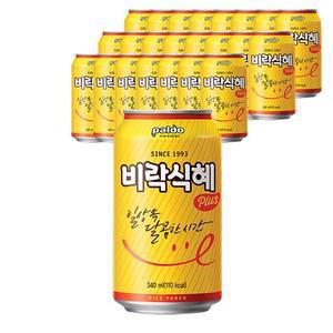팔도 비락식혜 340ml X 24캔 수정과 전통음료 캔 찜질방