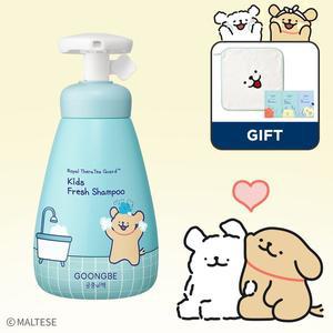 [궁중비책][궁중비책 x 몰티즈] 키즈 프레시 샴푸 300ml +[GIFT] 걸이형 수건, 3단 샤셰 (기간:5/31~6/8)