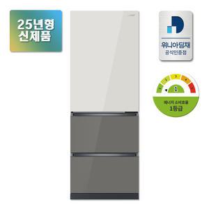 [공식인증점] 25년형 1등급 딤채 3도어 330리터 스탠드 김치냉장고 EDT33KBPIEU 샤인베이지토프