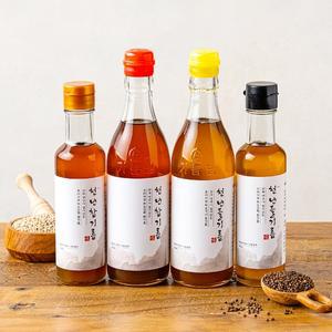 [전라도 청년] 저온압착 통참깨 천년참기름 350ml*2