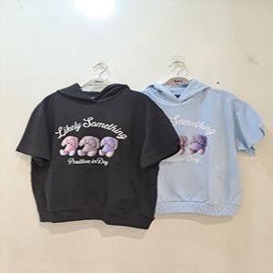 [더데이걸] 반팔 박시 후드티TGMH25302