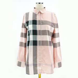 버버리 여자 레이스 셔츠 40503901 핑크 면 여성 명품 선물