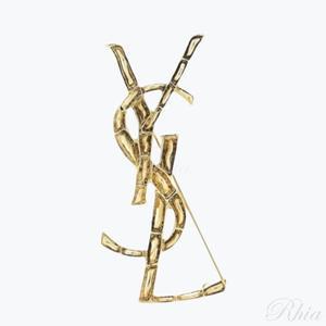 생로랑 470371 Y1500 8030 YSL 오피움 크로커다일 브로치