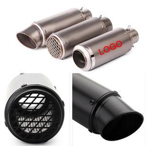 범용 51mm 60mm 오토바이 배기 머플러 sc 파이프 튜브 탈출 모토 프로젝트 혼다 Z900 Z1000 CBR600 CB650F