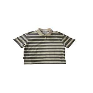 [스노우피크] 코튼 여성 스트라이프 폴로 티셔츠 Vintage Khaki  S25MWFPS69VK