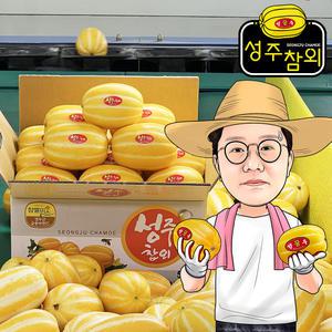 프레시왕 성주 꿀 참외 가정용 대과 9kg