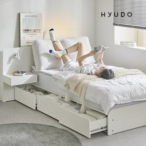 휴도 다감한 선유 조야 패브릭 LED 빅서랍 수납침대 슈퍼싱글침대