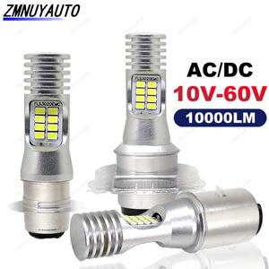 모토 헤드라이트용 LED 하이 로우 빔 라이트 H6 BA20D P15D LED H4 모토바이크 램프 6000K KTM 야마하 액세