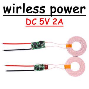 5V 2A 무선 충전 모듈 전원 공급 장치 코일 유도 충전기 12V DIY 셀 핸드폰 송신기  수신기 모듈