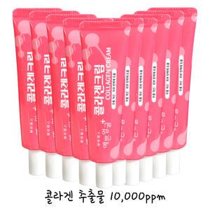 웰빙헬스 예쁜얼굴 콜라겐 크림 25g 주름개선 피부탄력 고보습 기능성화장품 10개