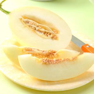 [경북 고령] 15브릭스이상! 고당도 부드러운 과육 백자메론 3kg (4-6과)