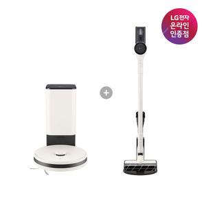 LG 공식판매점 코드제로 오브제컬렉션 A5 무선청소기 + R5 로봇청소기 세트 AS520WA-R