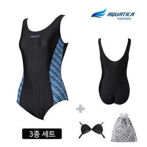[아쿠아티카] 여성 실내수영복 AQA1356 단품 3종세트
