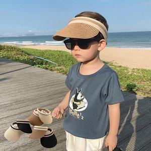 UV 캠핑햇 플랩햇 리본 밀집 썬캡 유아동 여름 모자