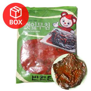 반찬단지 양념깻잎무침 4kg 1박스 4개입