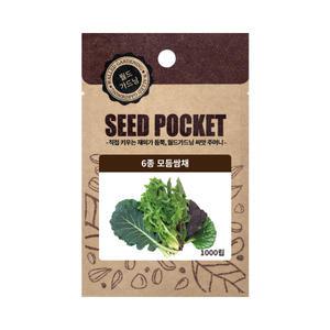 월드가드닝 6종모듬쌈채 씨앗
