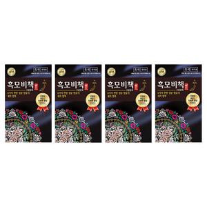리엔 흑모비책골드 염색약 흑색, 90g, 4개