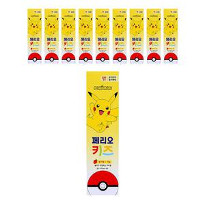 페리오 키즈 3단계 치약 피카츄, 75g, 10개