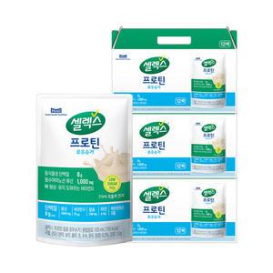 셀렉스 프로틴 음료 로우슈거 파우치 125ml 12입 3박스